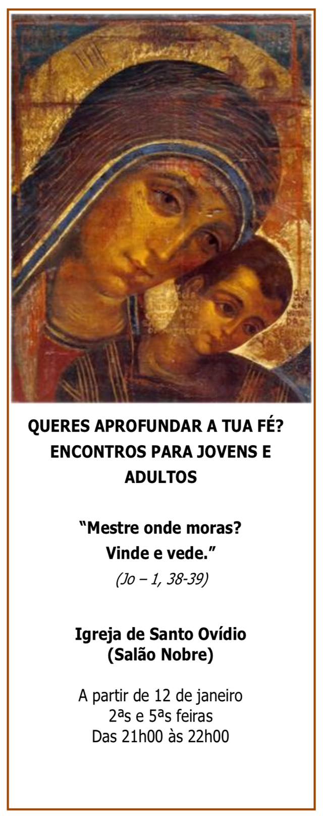 Encontros para jovens e adultos