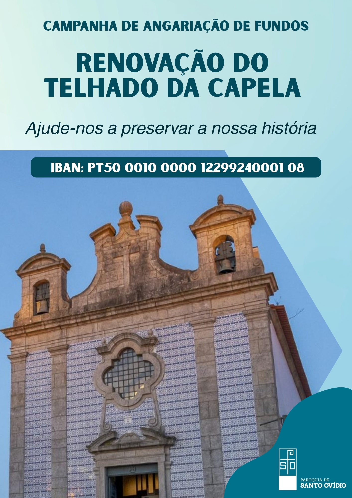 Renovação do telhado da capela